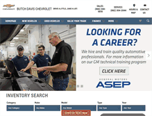 Tablet Screenshot of butchdavischevrolet.com
